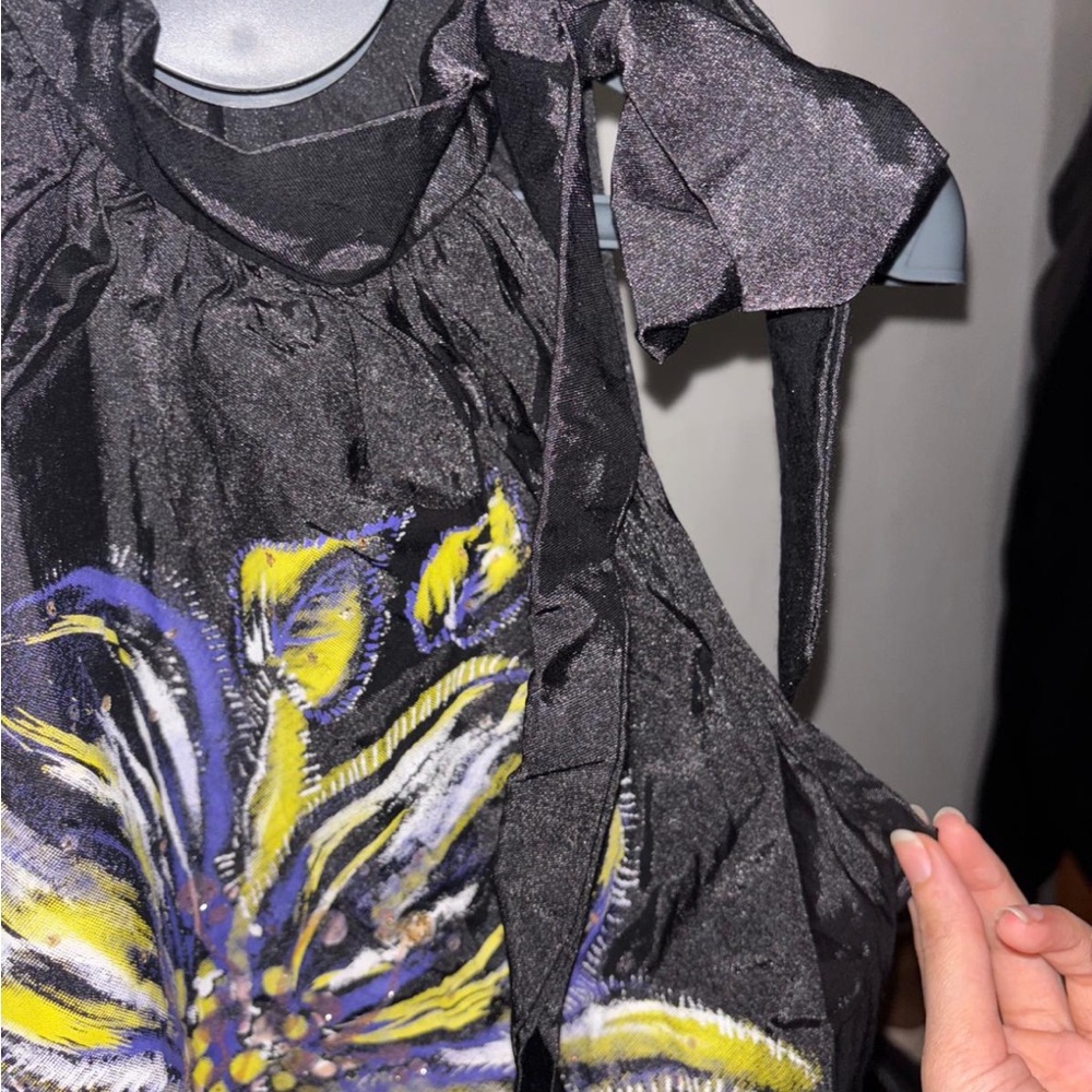 Monaco Black Floral Top